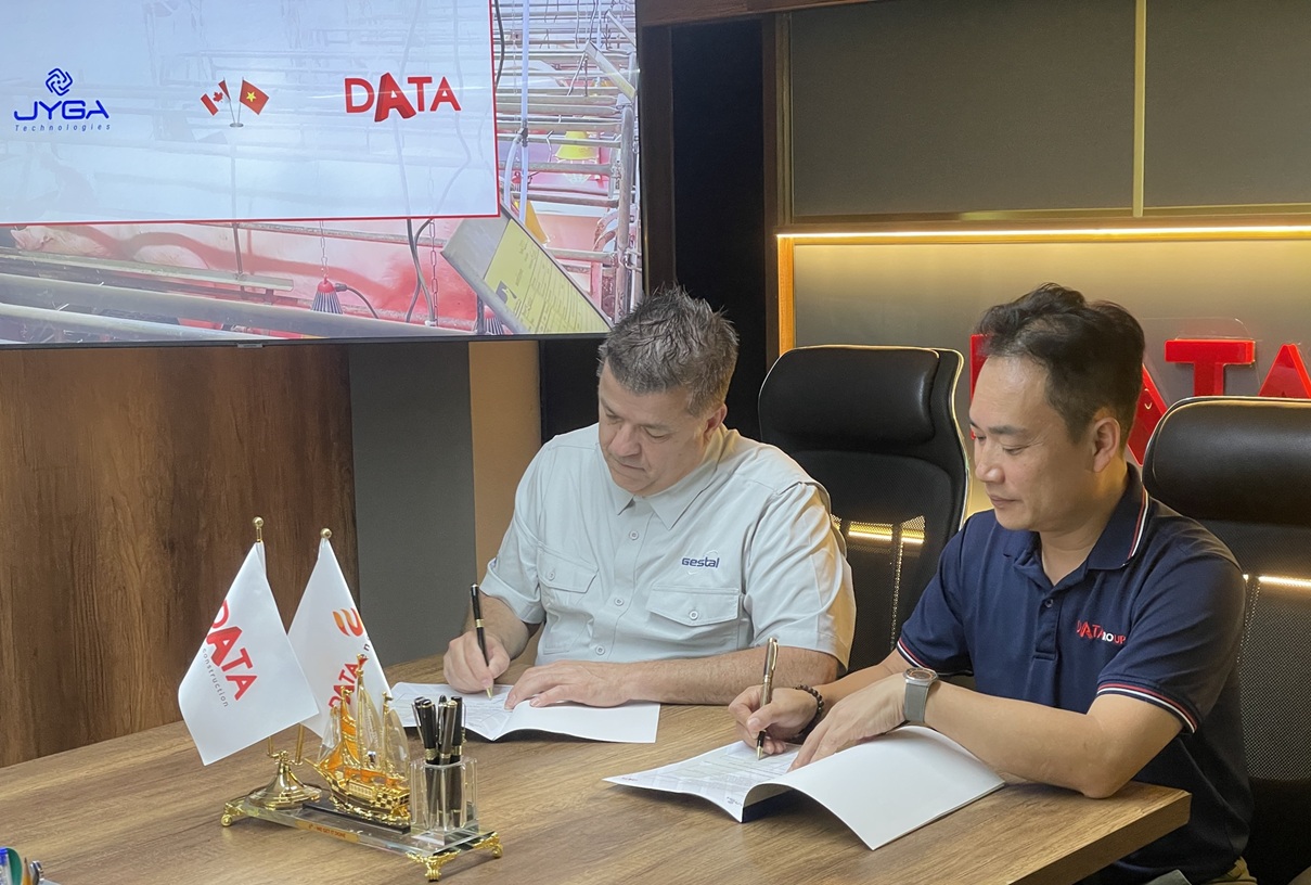 DATA đã ký kết thỏa thuận hợp tác với Jyga Technologies phân phối thiết bị Cho heo an chinh xac Gestal